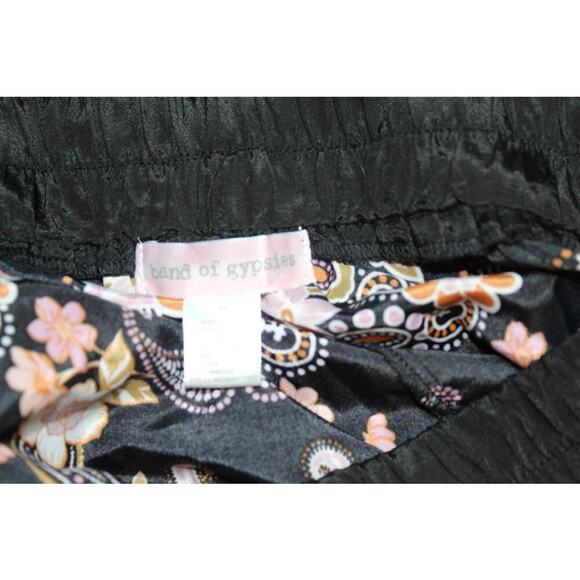 Band of Gypsies Boho Paisley Floral Patchwork Shorts Black Pink – Women’s M - Picture 4 of 7